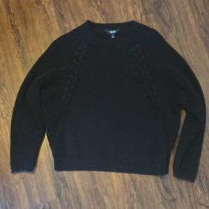 Simply Vera Vera Wang Classic Black Crewneck Sweater